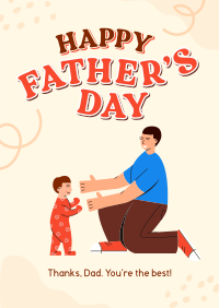 Father's Day Greeting Poster Design