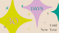 Sparkly New Year Countdown Facebook event cover Image Preview