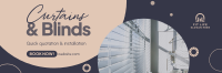 Curtains & Blinds Installation Twitter header (cover) Image Preview