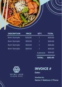 Sushi Bowl Invoice Image Preview