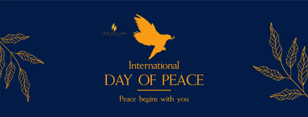 Day Of Peace Dove Facebook Cover Design Image Preview