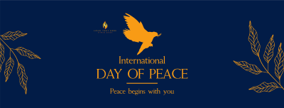 Day Of Peace Dove Facebook cover Image Preview