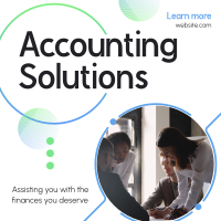 Business Accounting Solutions Instagram Post Design
