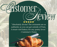 Pastry Customer Review Facebook Post Design