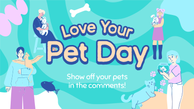 Quirky Pet Love Facebook event cover Image Preview
