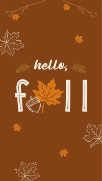 Hello Fall Greeting YouTube short Image Preview