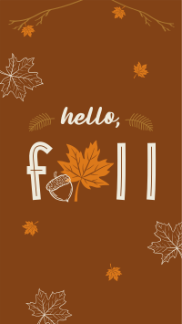 Hello Fall Greeting YouTube Short Preview