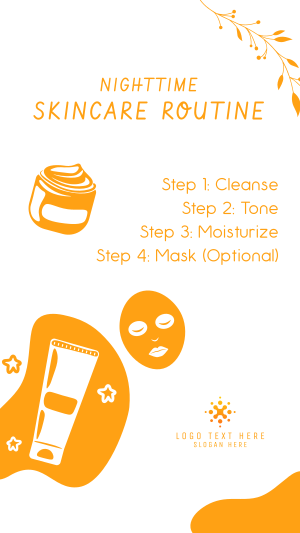 Nighttime Skincare Routine Facebook story Image Preview