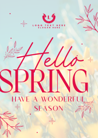 Hello Spring Flyer Design