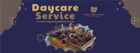 Cloudy Daycare Service Facebook Cover Design