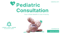 Pediatric Bunny Facebook Event Cover Design