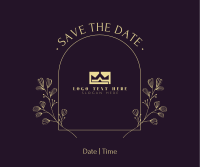 Simple Save the Date Facebook post Image Preview
