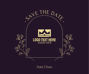 Simple Save the Date Facebook post