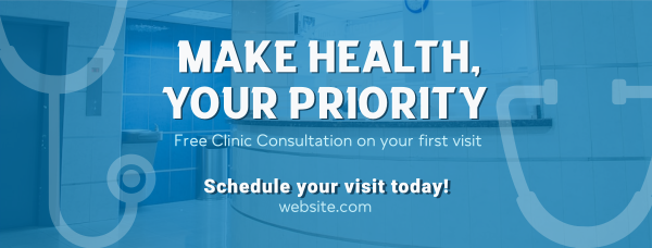 Clinic Medical Consultation Facebook Cover Design