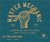 Retro Master Mechanic Facebook Post Preview