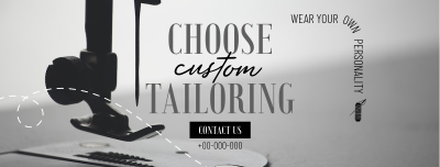 Choose Custom Tailoring Facebook cover Image Preview