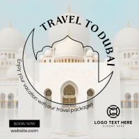 Dubai Trip Instagram Post Design