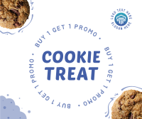 Double Cookie Bite Facebook Post Design