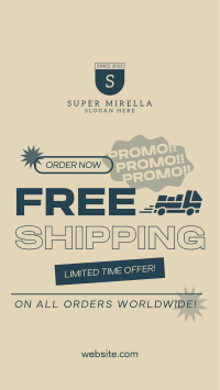 Worldwide Shipping Promo Facebook Story Image Preview