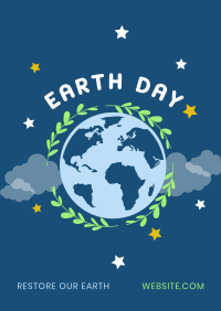 Restore Earth Day Poster Design