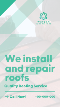 Quality Roof Service Facebook Story Design