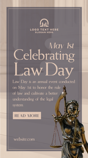 Lady Justice Law Day Instagram story Image Preview