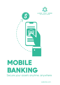 Mobile Banking Poster Design