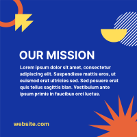 Our Mission Modern Contemporary Instagram Post Design