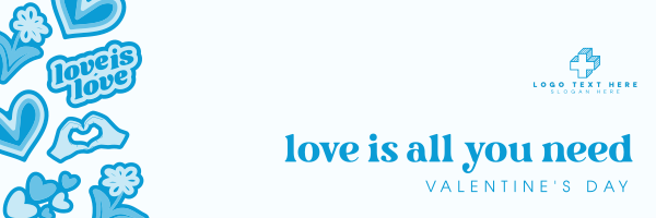 Valentine Love Twitter Header Design Image Preview