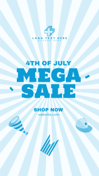 Independence Mega Sale Facebook Story Design