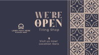 Tiling Shop Opening Facebook event cover Image Preview