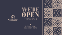 Tiling Shop Opening Facebook Event Cover Preview