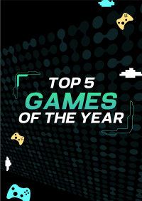 Top games of the year Poster Design