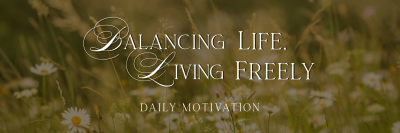 Balanced Life Motivation Twitter header (cover) Image Preview