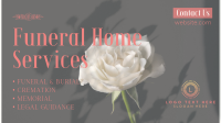 Funeral White Rose Facebook event cover Image Preview
