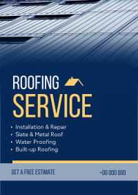 Industrial Roofing Flyer Image Preview
