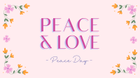 Floral Peace Day Facebook Event Cover Design