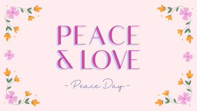 Floral Peace Day Facebook event cover Image Preview