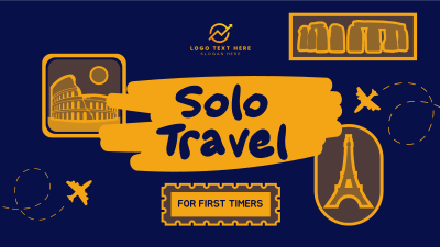 Stickers Solo Traveler Facebook event cover Image Preview