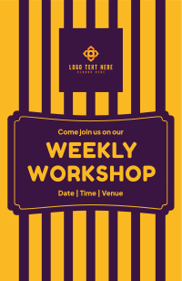 Weekly Workshop Invitation Design