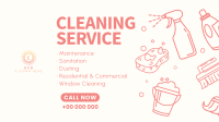 Cleaning Company Facebook event cover Image Preview