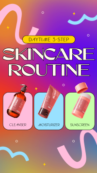 Daytime Skincare Routine YouTube short Image Preview