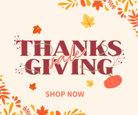 Thanksgiving Autumn Sale Facebook Post Design