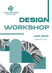 Modern Abstract Design Workshop Flyer Design