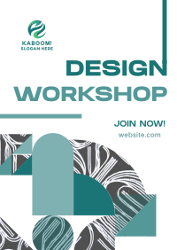 Modern Abstract Design Workshop Flyer Image Preview