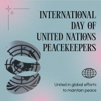 Minimalist Day of United Nations Peacekeepers Linkedin Post Image Preview