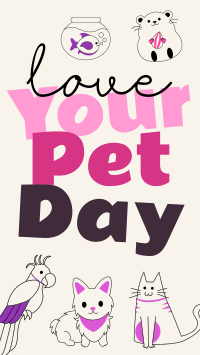 Love Your Pet Day Facebook Story Design