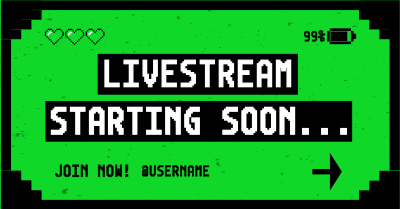 Livestream Start Gaming Facebook ad Image Preview