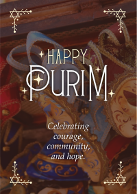 Celebrating Purim Flyer Design