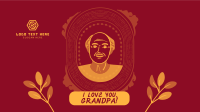 Greeting Grandfather Frame Facebook event cover Image Preview